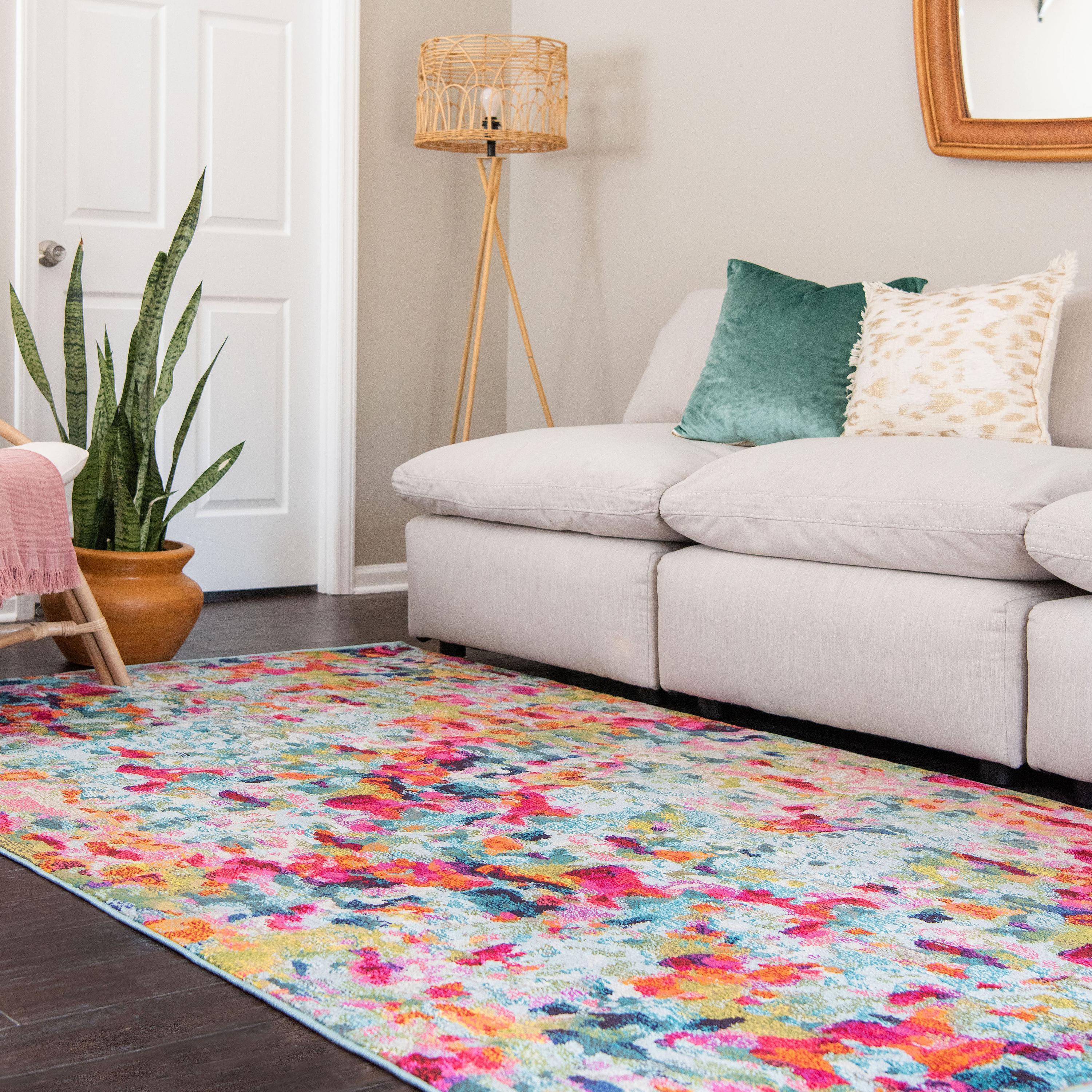 Cortez - Art-Deco Mehrfarbiger Teppich