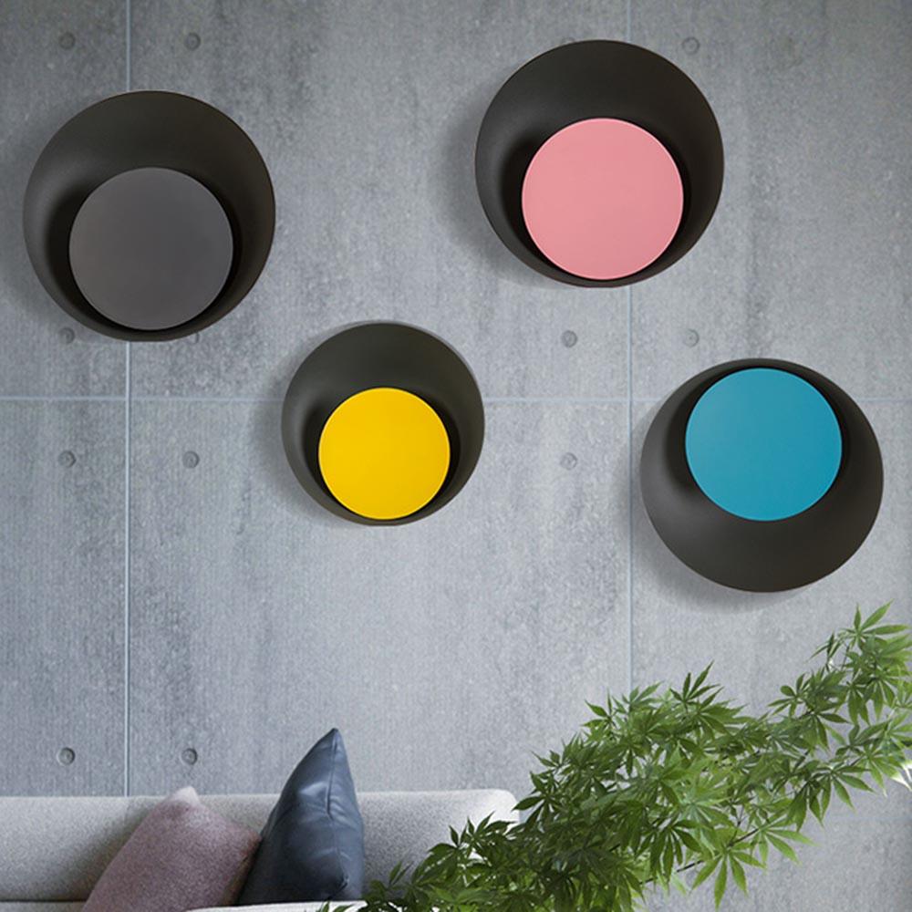 Grais - Moderne Nordische Macaroon-Mond LED-Wandlampe