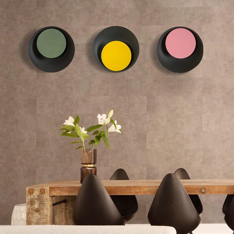 Grais - Moderne Nordische Macaroon-Mond LED-Wandlampe