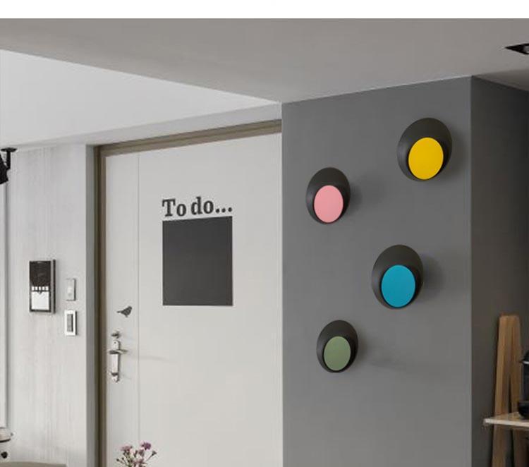 Grais - Moderne Nordische Macaroon-Mond LED-Wandlampe