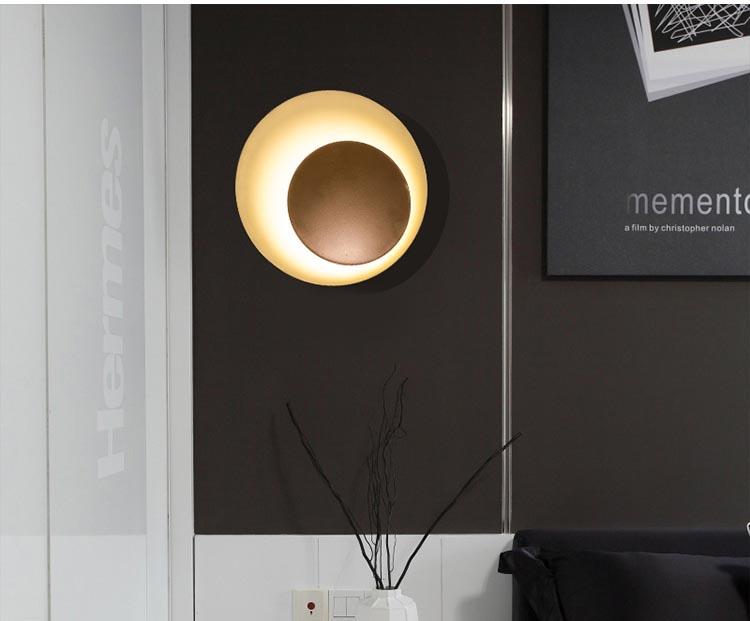 Grais - Moderne Nordische Macaroon-Mond LED-Wandlampe