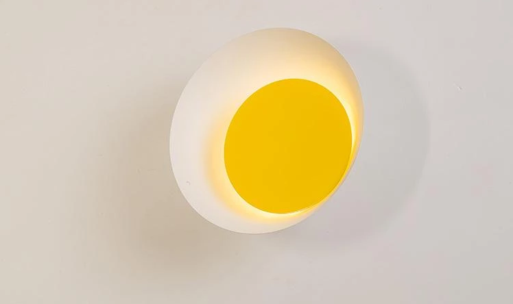 Grais - Moderne Nordische Macaroon-Mond LED-Wandlampe