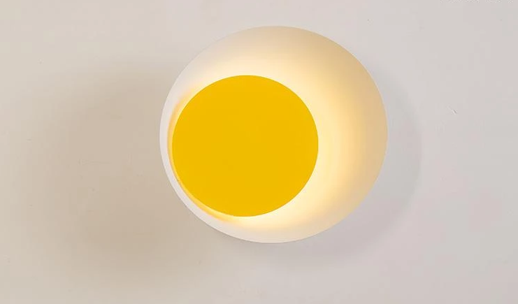 Grais - Moderne Nordische Macaroon-Mond LED-Wandlampe
