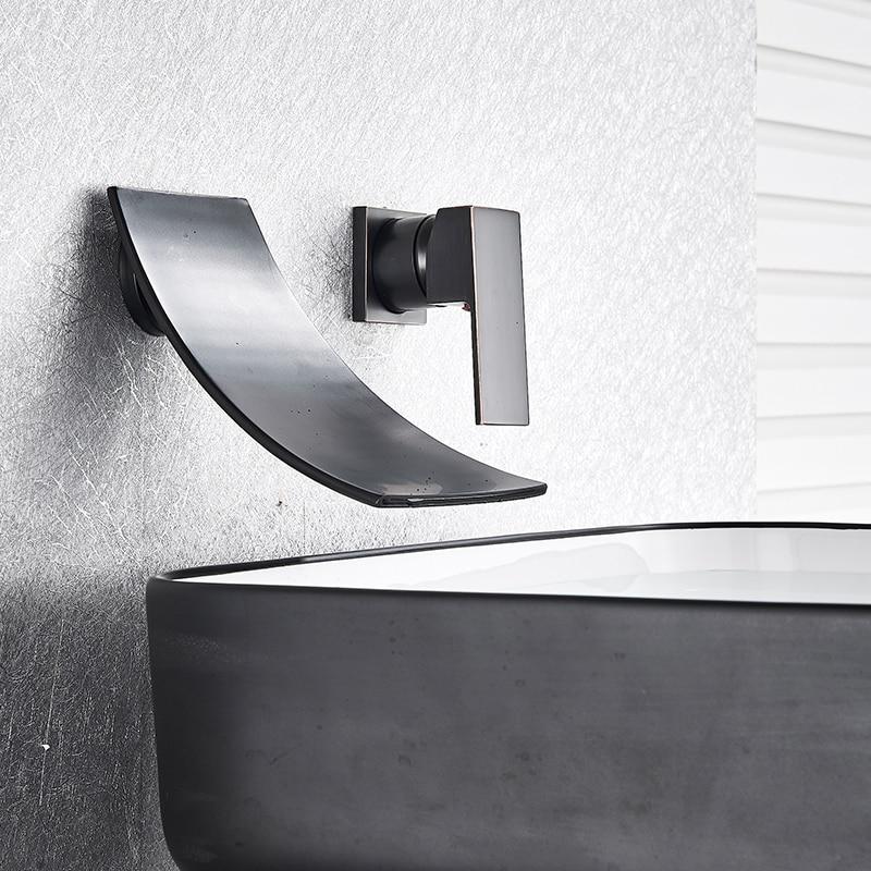 Leon - Chrom Wandmontierte Wasserfall-Eingriffarmatur