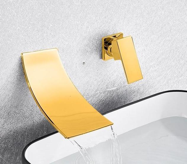 Leon - Chrom Wandmontierte Wasserfall-Eingriffarmatur