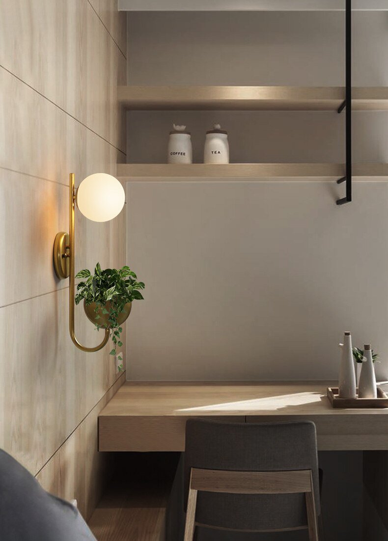 Hiram - Moderne Nordische Pflanzenlampe